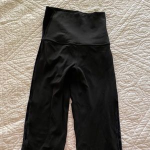 Black lulu leggings size 2